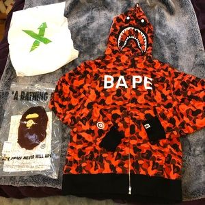 Bape x’o colab full zip hoodie